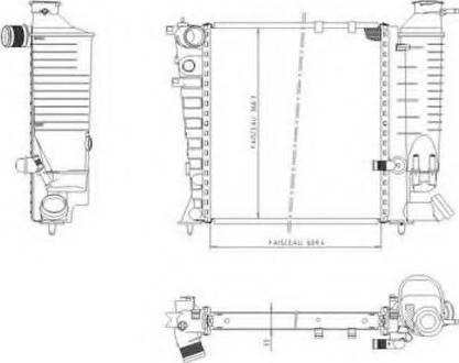 Ordonez 1020853809 - Radiator, engine cooling autospares.lv