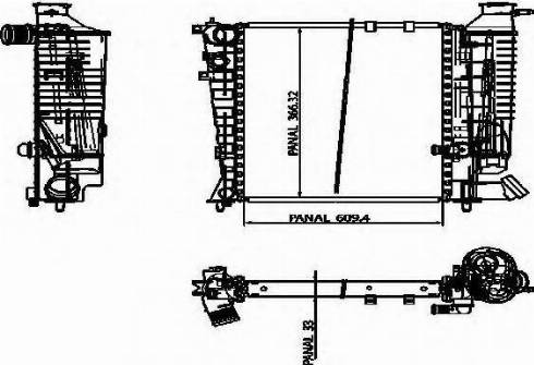 Ordonez 1020852809 - Radiator, engine cooling autospares.lv