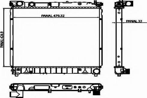 Ordonez 1020871803 - Radiator, engine cooling autospares.lv