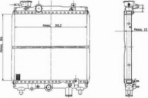 Ordonez 1020385804 - Radiator, engine cooling autospares.lv