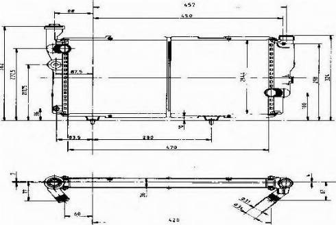 Ordonez 1020291808 - Radiator, engine cooling autospares.lv