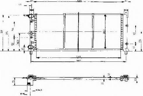 Ordonez 1020222808 - Radiator, engine cooling autospares.lv