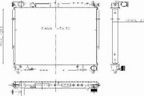 Ordonez 1020791803 - Radiator, engine cooling autospares.lv