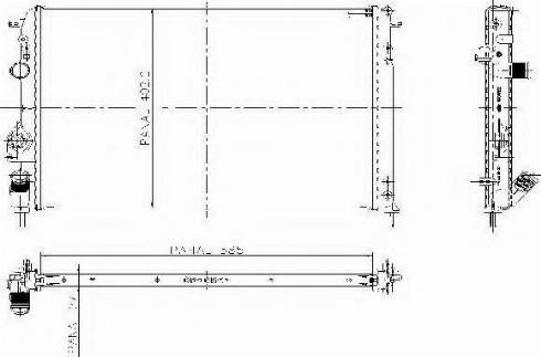 Ordonez 1020751806 - Radiator, engine cooling autospares.lv