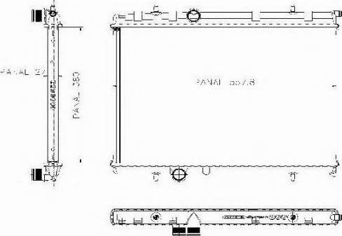 Ordonez 1020735815 - Radiator, engine cooling autospares.lv