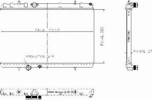 Ordonez 1020772815 - Radiator, engine cooling autospares.lv