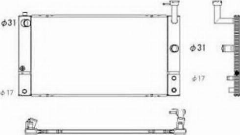 Ordonez 2064045 - Radiator, engine cooling autospares.lv