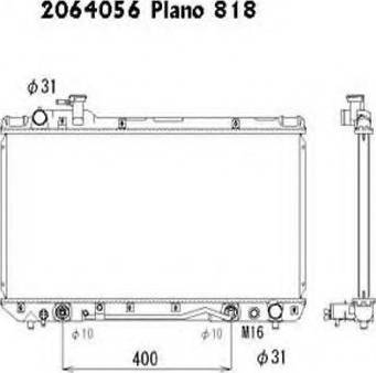 Ordonez 2064056 - Radiator, engine cooling autospares.lv