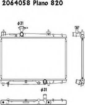 Ordonez 2064058 - Radiator, engine cooling autospares.lv