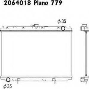 Ordonez 2064018 - Radiator, engine cooling autospares.lv