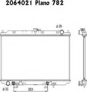 Ordonez 2064021 - Radiator, engine cooling autospares.lv