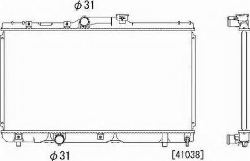 Ordonez 2064075 - Radiator, engine cooling autospares.lv