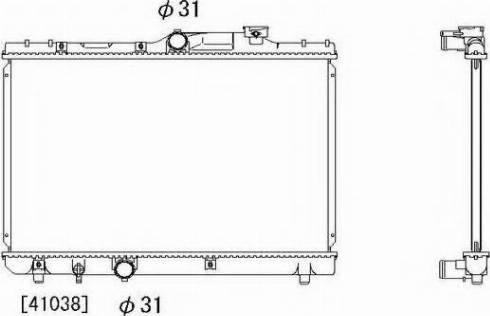 Ordonez 2064073 - Radiator, engine cooling autospares.lv