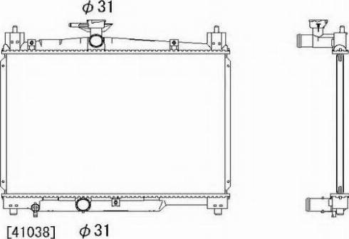 Ordonez 2064072 - Radiator, engine cooling autospares.lv