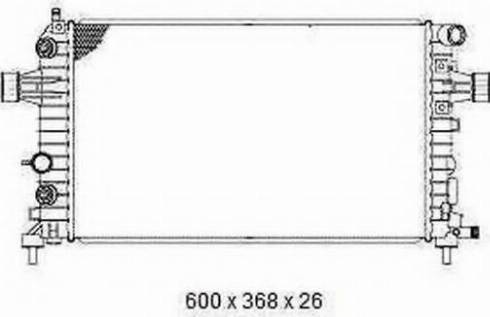 Ordonez 2065090 - Radiator, engine cooling autospares.lv