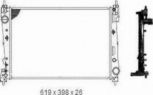 Ordonez 2065091 - Radiator, engine cooling autospares.lv