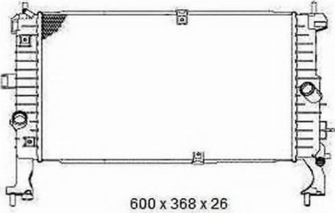 Ordonez 2065093 - Radiator, engine cooling autospares.lv