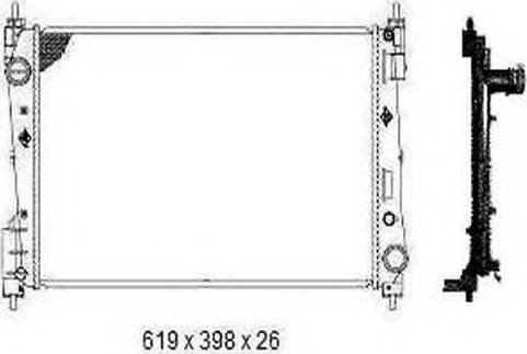 Ordonez 2065092 - Radiator, engine cooling autospares.lv