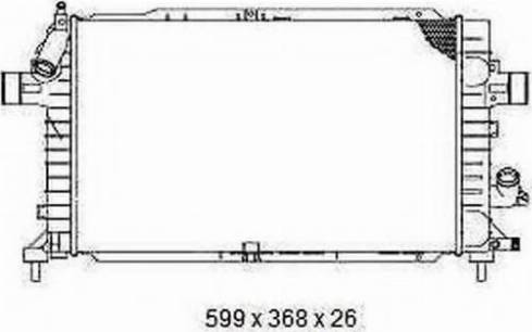 Ordonez 2065049 - Radiator, engine cooling autospares.lv