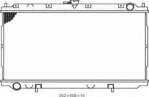 Ordonez 2065043 - Radiator, engine cooling autospares.lv