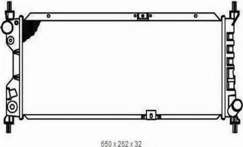 Ordonez 2065005 - Radiator, engine cooling autospares.lv