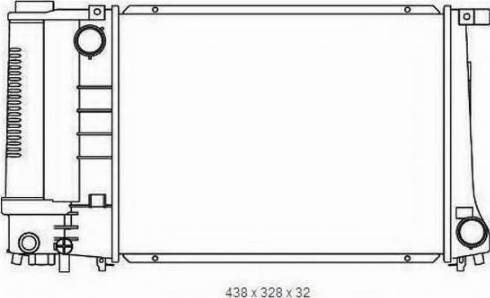 Ordonez 2065008 - Radiator, engine cooling autospares.lv