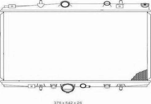 Ordonez 2065013 - Radiator, engine cooling autospares.lv