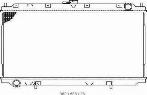 Ordonez 2065017 - Radiator, engine cooling autospares.lv