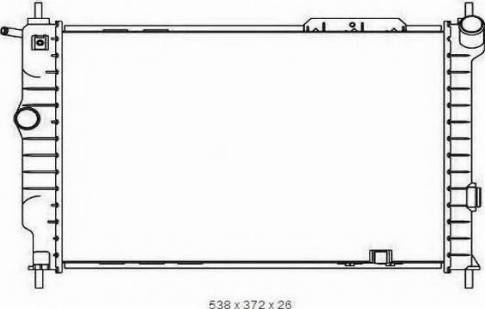 Ordonez 2065029 - Radiator, engine cooling autospares.lv