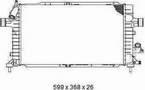 Ordonez 2065024 - Radiator, engine cooling autospares.lv