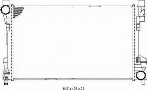 Ordonez 2065028 - Radiator, engine cooling autospares.lv