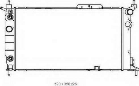 Ordonez 2065023 - Radiator, engine cooling autospares.lv