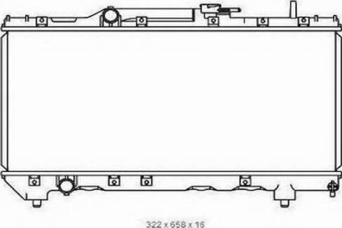 Ordonez 2065104 - Radiator, engine cooling autospares.lv