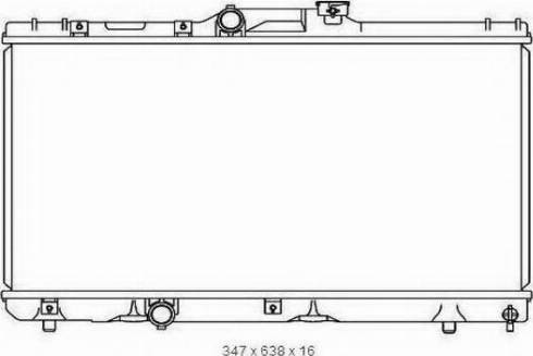 Ordonez 2065105 - Radiator, engine cooling autospares.lv