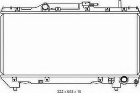 Ordonez 2065106 - Radiator, engine cooling autospares.lv