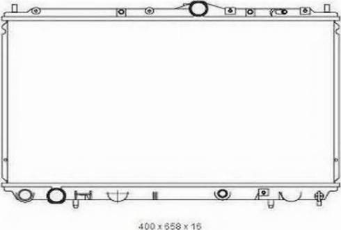 Ordonez 2065110 - Radiator, engine cooling autospares.lv