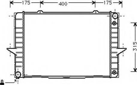 Ordonez 2065124 - Radiator, engine cooling autospares.lv