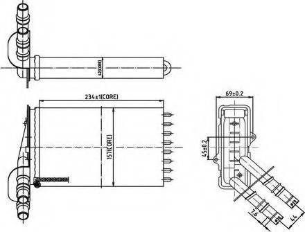 Ordonez 2066908 - Heat Exchanger, interior heating autospares.lv