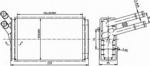 Ordonez 2066910 - Heat Exchanger, interior heating autospares.lv