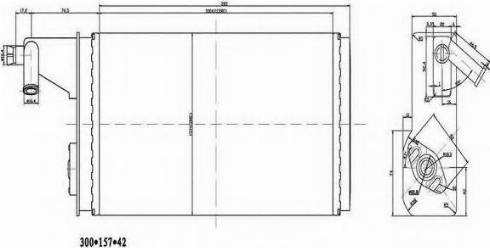 Ordonez 2066913 - Heat Exchanger, interior heating autospares.lv