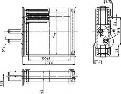Ordonez 2066912 - Heat Exchanger, interior heating autospares.lv