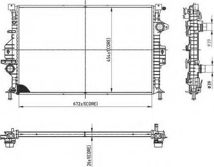 Ordonez 2066047 - Radiator, engine cooling autospares.lv