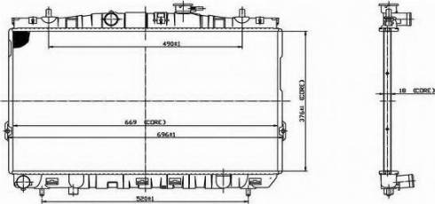 Ordonez 2066051 - Radiator, engine cooling autospares.lv