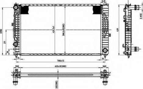 Ordonez 2066053 - Radiator, engine cooling autospares.lv