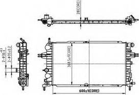 Ordonez 2066069 - Radiator, engine cooling autospares.lv