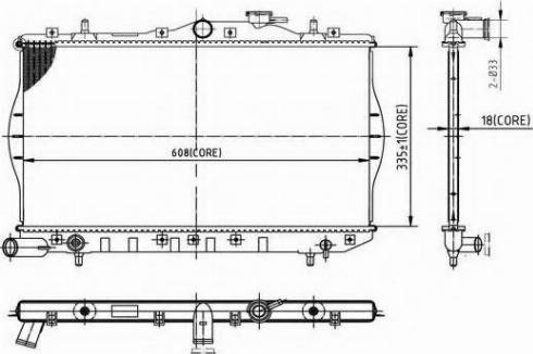 Ordonez 2066065 - Radiator, engine cooling autospares.lv