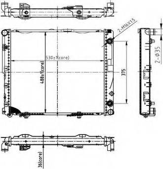 Ordonez 2066060 - Radiator, engine cooling autospares.lv