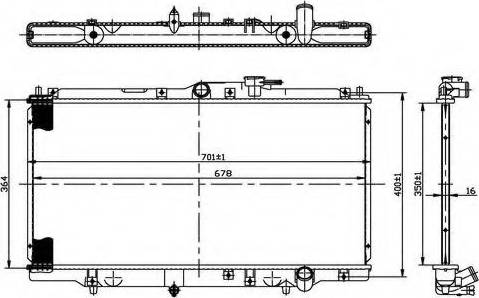 Ordonez 2066068 - Radiator, engine cooling autospares.lv