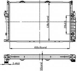 Ordonez 2066001 - Radiator, engine cooling autospares.lv