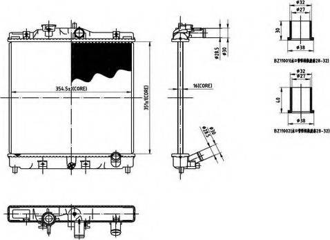 Ordonez 2066019 - Radiator, engine cooling autospares.lv